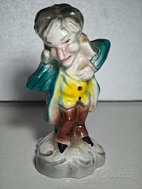 Statuina ceramica vintage Gobbo SciòSciòScartellat