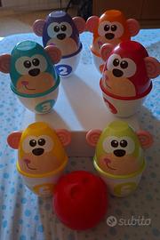 Gioco monkey strike (bowling) bambini