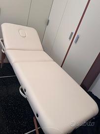 Lettino da massaggio in legno pieghevole