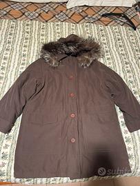 Parka invernale marrone cioccolato