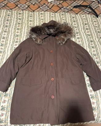 Parka invernale marrone cioccolato
