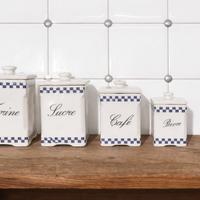 Set barattoli cucina vintage stile francese