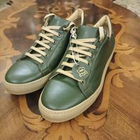 Scarpe Sneakers Uomo nr.43 1/2 Verde Oliva