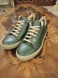 Scarpe Sneakers Uomo nr.43 1/2 Verde Oliva
