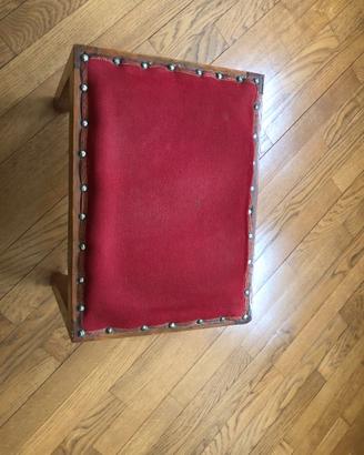 Pouf vintage struttura legno