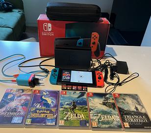Nintendo switch con 2 giochi