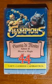 Carte da collezione Champions Guerra di Mostri 