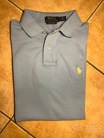 Polo Ralph Lauren Custom Slim Fit Azzurro - TG M