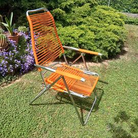 lettino sdraio sedia spaghetto anni 70 vintage 