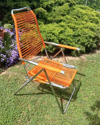 lettino sdraio sedia spaghetto anni 70 vintage 