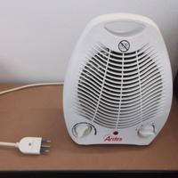 Termoventilatore per bagno e garage con ventola