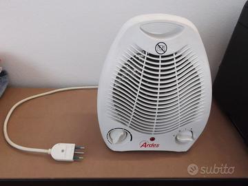 Termoventilatore per bagno e garage con ventola