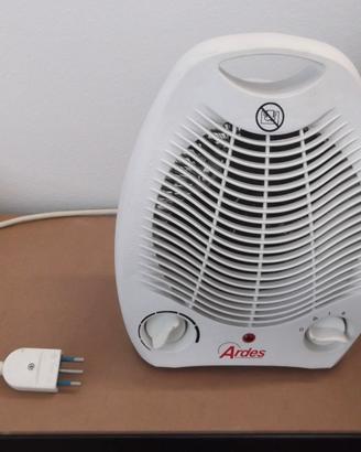 Termoventilatore per bagno e garage con ventola