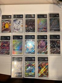 Carte pokemon gradate