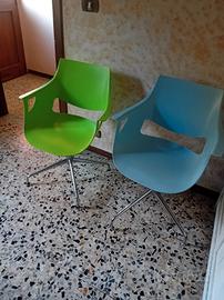 N.2 POLTRONCINE GIREVOLI 