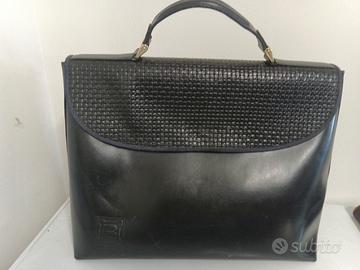 BORSA L.BIAGIOTTI VINTAGE IN PELLE NERA