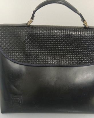 BORSA L.BIAGIOTTI VINTAGE IN PELLE NERA