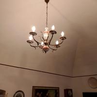 Lampadario vintage disegno modello Gio Ponti 