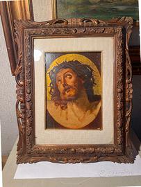 Dipinto Gesu in croce da collezione