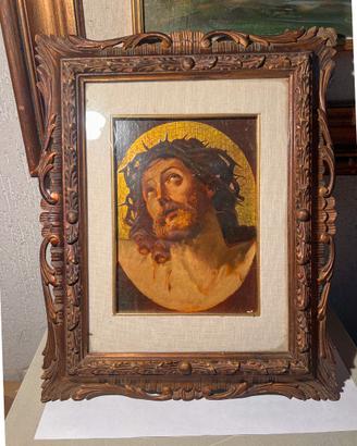 Dipinto Gesu in croce da collezione