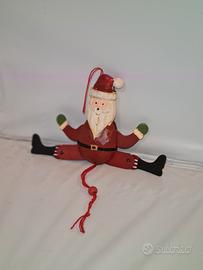 Babbo Natale marionetta in legno anni ’80/'90 