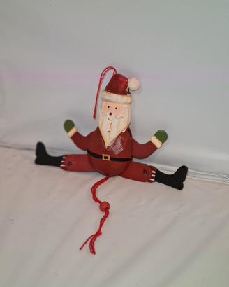 Babbo Natale marionetta in legno anni ’80/'90 