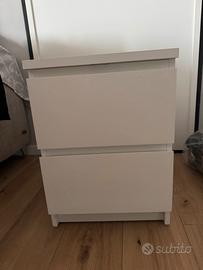 Comodino Malm bianco ikea
