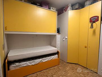 Cameretta a ponte con cabina armadio