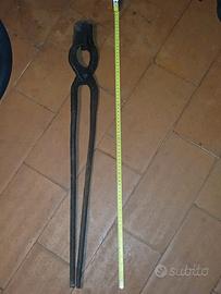 pinza da fabbro grande 77 cm antica