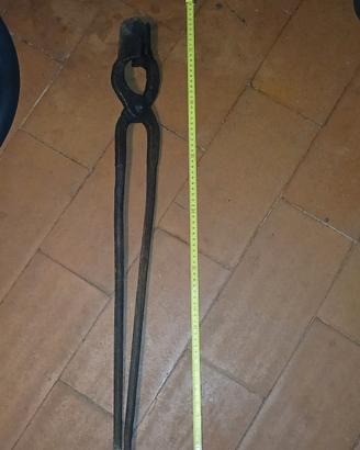 pinza da fabbro grande 77 cm antica