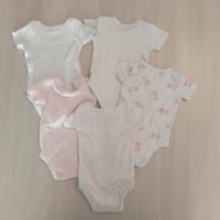 Set 6 body bimba manica corta 1-3 mesi prénatal