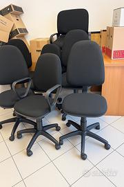 Stock 10 sedie da ufficio girevoli e classiche