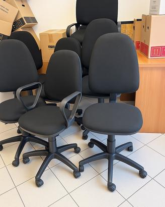 Stock 10 sedie da ufficio girevoli e classiche