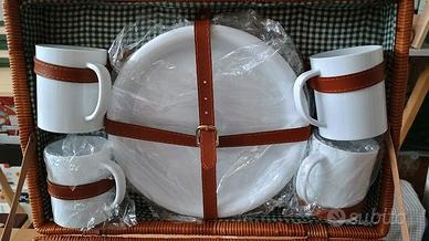 Valigetta picnic vintage nuova