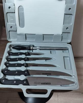 Valigetta set di coltelli cucina con tagliere
