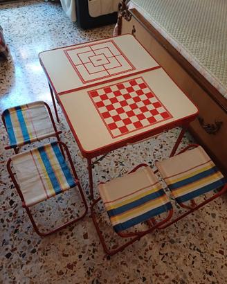 Tavolino pic nic per bambini vintage