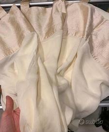Tenda confezionata chantung seta georgette doppio