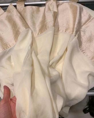 Tenda confezionata chantung seta georgette doppio
