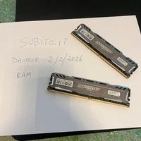 16GB RAM DDR4-3200 Crucial Ballistix Sport LT