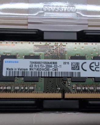 RAM Samsung 4GB DDR4 SODIMM 3200MHz