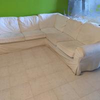 Divano angolare Ektorp bianco 