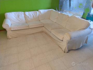 Divano angolare Ektorp bianco 