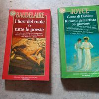 Libri di Baudelaire e Joice