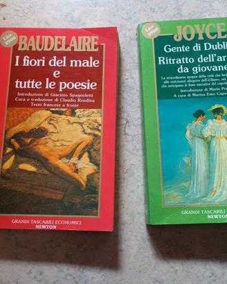 Libri di Baudelaire e Joice