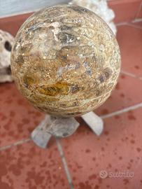 sfera di pietra fossile