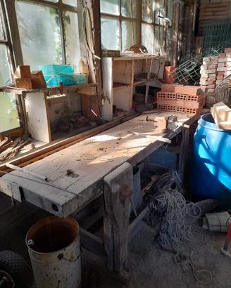 bancone falegname antico