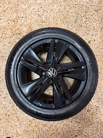 4 cerchi originali Volkswagen R16 con gomme