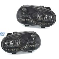 FARI VOLKSWAGEN VW GOLF 4 LUCE DIURNA A LED FONDO 