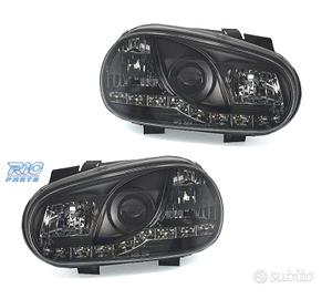 FARI VOLKSWAGEN VW GOLF 4 LUCE DIURNA A LED FONDO 