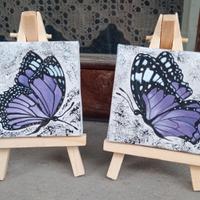 Mini tele dipinte a mano